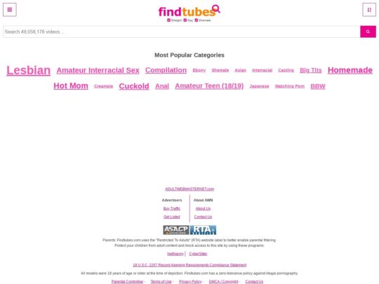 FindTubes Review - Best Porn Search Engines like findtubes.com